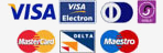 We accept Visa, Visa electron, Masterdcard, Maestro