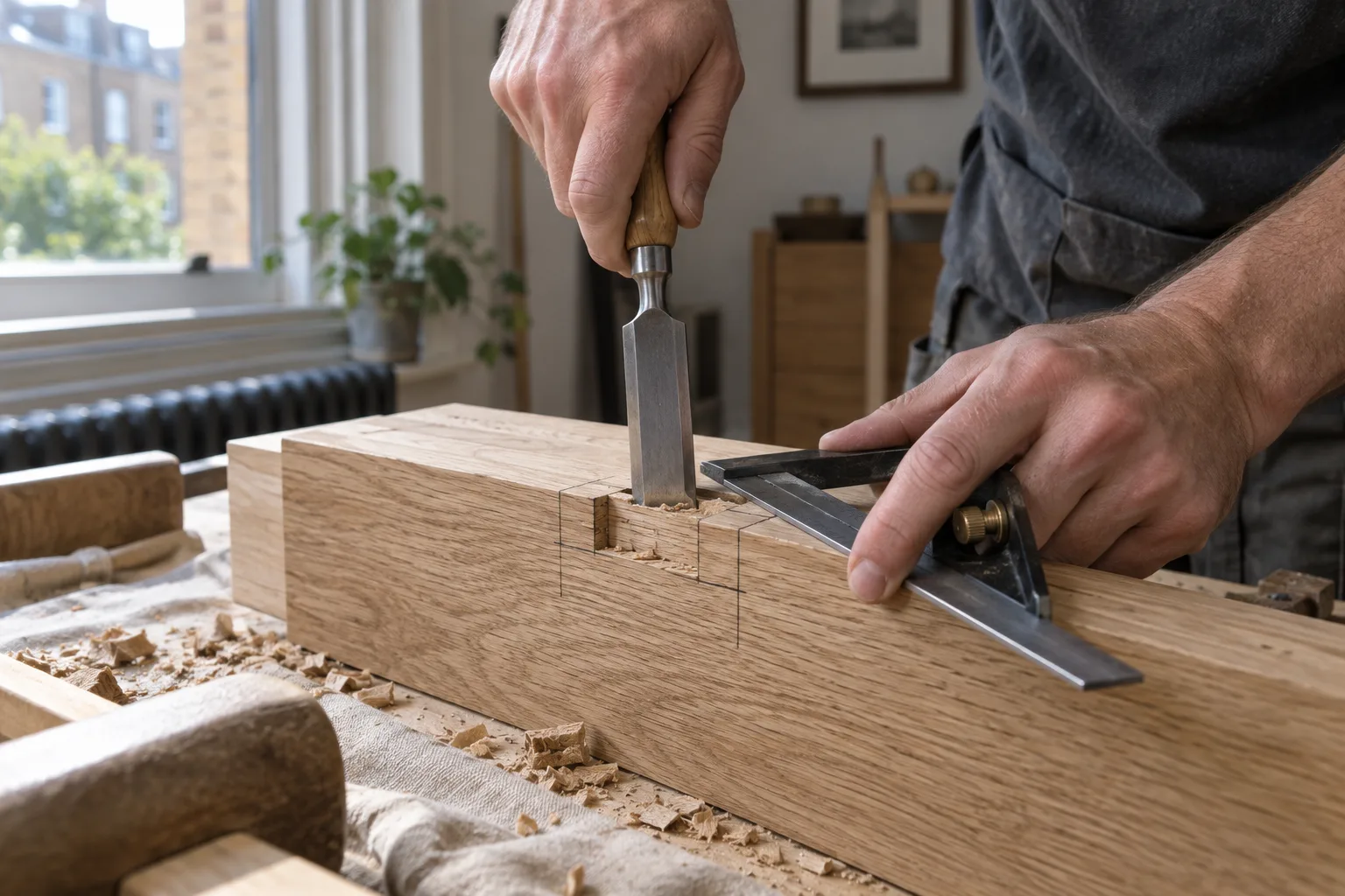 Carpentry work detail in London