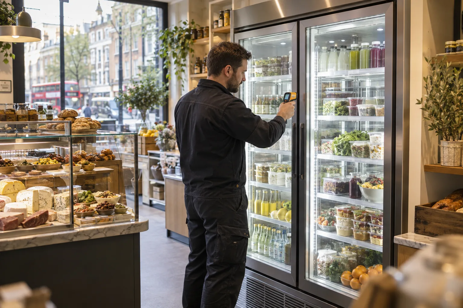 Commercial fridge repair completed work in a London property