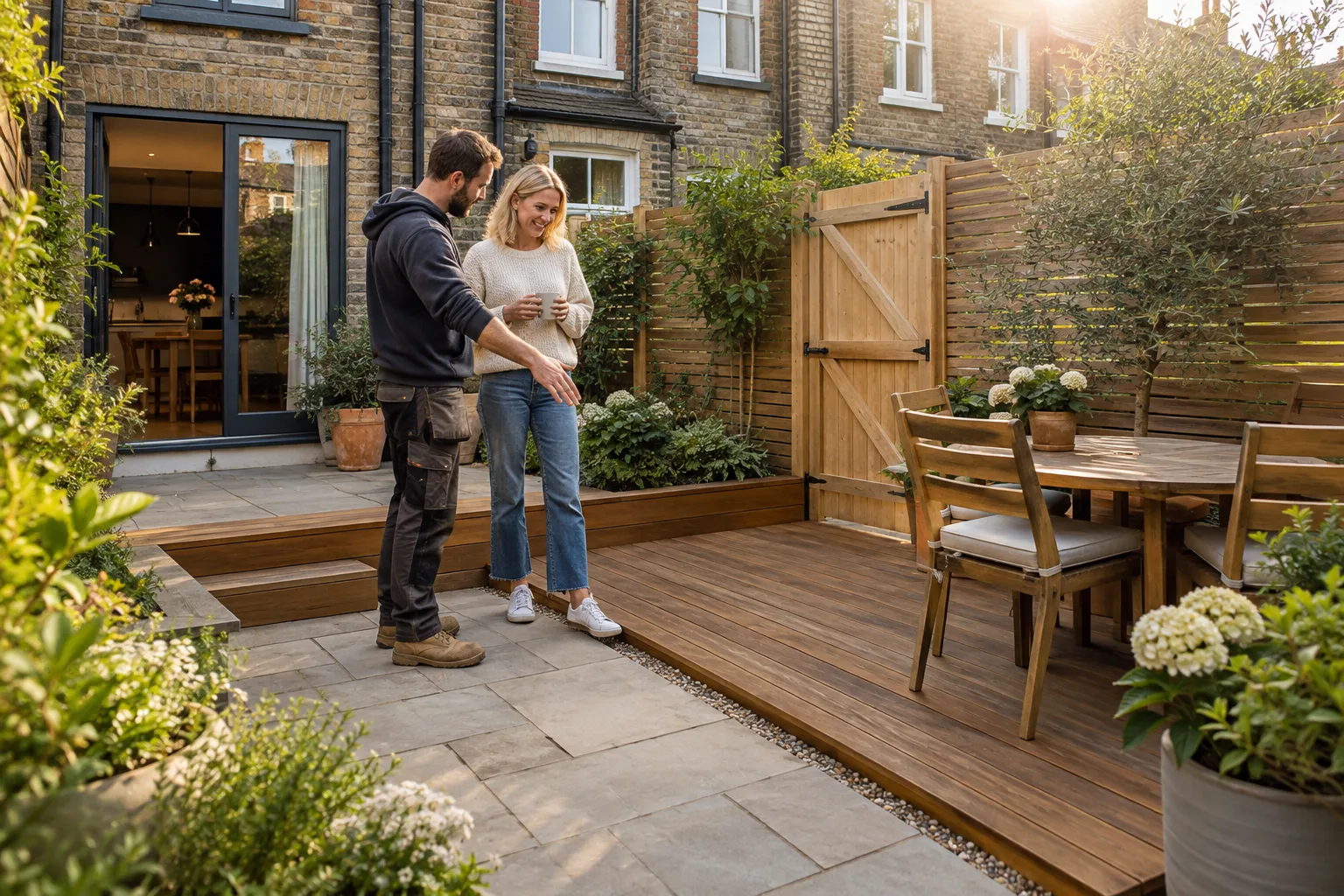Garden jobs completed work in a London property