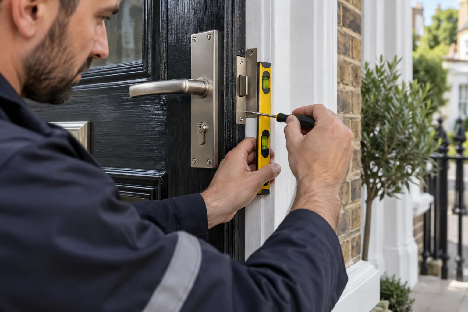 Locksmith work detail in London